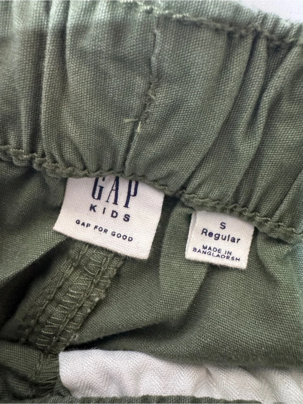 Gap Kids Boys Olive Green Jogger Pants Size S Regular | Nicole Thrift Value